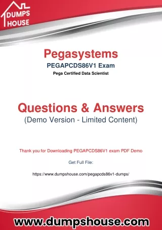 PEGAPCDS86V1 Dumps Free Updated Demo