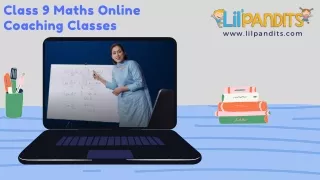 Class 9 Maths Online Coaching Classes