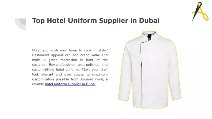 top hotel uniform supplier in dubai