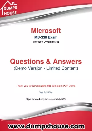 Credible MB-330 practice Test questions