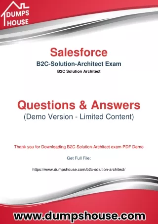 Study With Salesforce B2C-Solution-Architect Actual Questions To Boost Your Prep