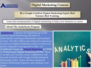 digital marketing courses