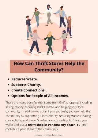 How Can Thrift Stores Help the Community