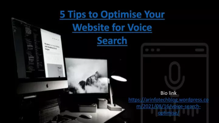 5 tips to optimise your website for voice search