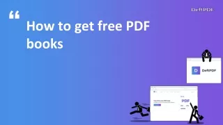 how to download free PDF books