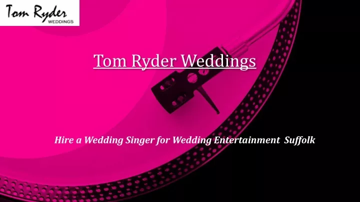 tom ryder weddings