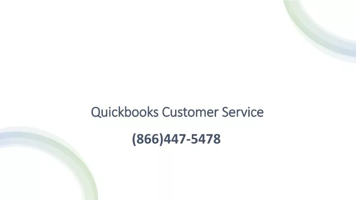 quickbooks customer service