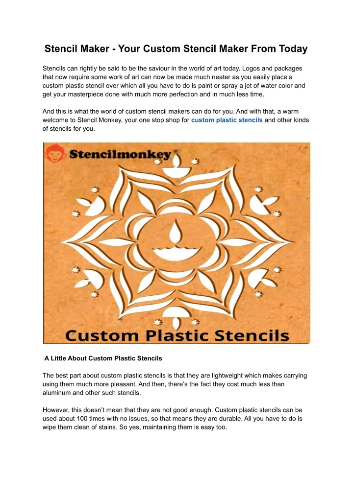 stencil maker your custom stencil maker from today