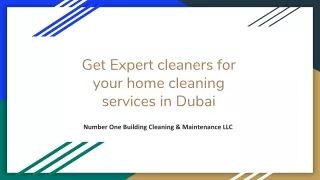 home cleaning services in Dubai