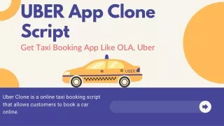 Get Uber App Clone Script At Best Price | Taxi Booking Script