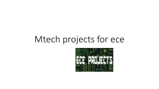 Mtech projects for ece