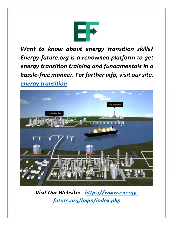 want to know about energy transition skills