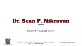 dr sean p nikravan