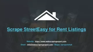 scrape streeteasy for rent listings