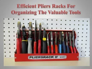 Efficient Pliers Racks For Organizing The Valuable Tools