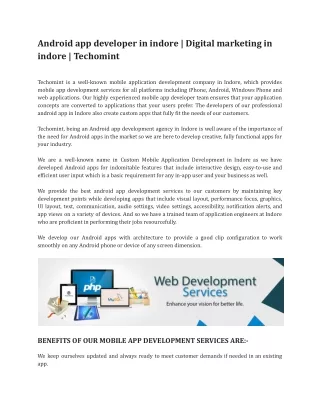 android app developer in indore digital marketing