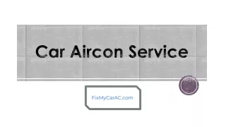 car aircon service