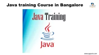 Java training Course Bangalore 04-09-21