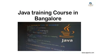 Java training Course in Bangalore GURUPRASANTH.S