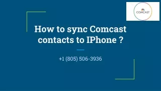how to sync comcast contacts to iphone