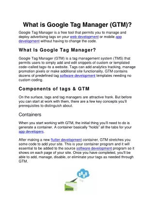 what is google tag manager gtm google tag manager