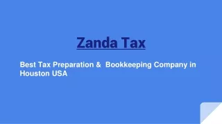 Best Tax Preparation & Bookkeeping Company in Houston USA