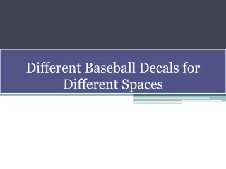 different baseball decals for different spaces