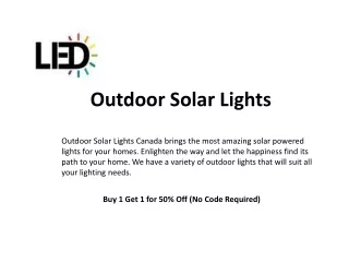 Outdoor Solar Lights