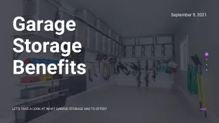 Garage Storage Benefits