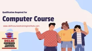 Qualification Required For Computer Course