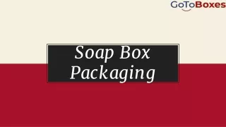 soap box packaging