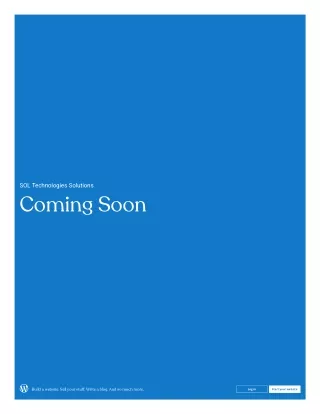 sol technologies solutions coming soon