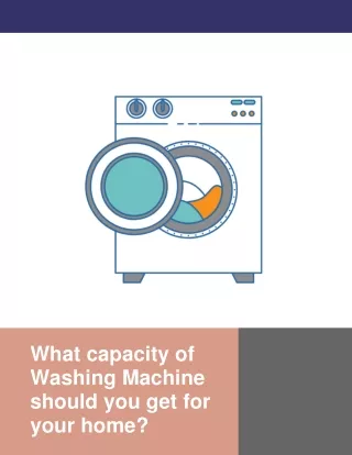 what capacity of washing machine should