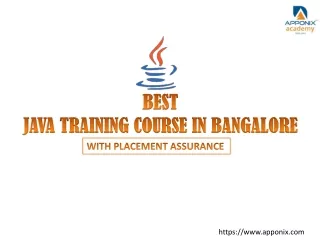 JAVA TRAINING IN BANGALORE