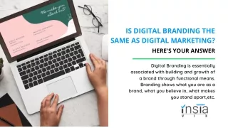 Is Digital Branding the Same as Digital Marketing? Here's your Answer