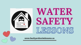 Water Safety Lessons and Plans