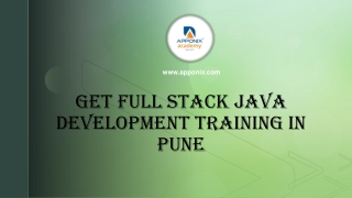 Get full stack Java development Training in Pune