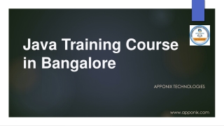 Java Training Course in Bangalore2