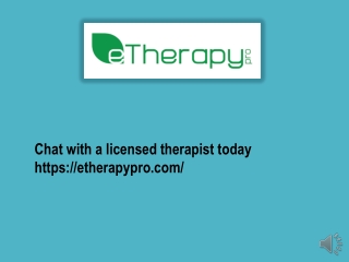 chat with a licensed therapist today https etherapypro com