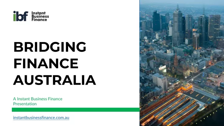 bridging finance australia