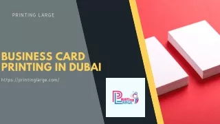 Business Card Printing in Dubai