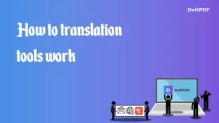 Understanding translation softwares