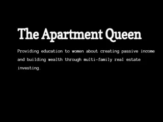 Real Estate Investment Strategies - The Apartment Queen