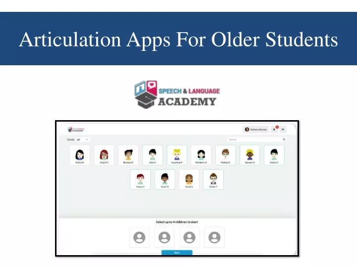 articulation apps for older students
