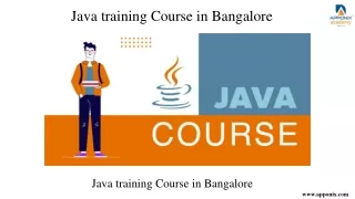 Java Traning