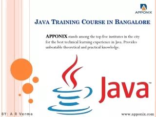 Java training Course in Bangalore