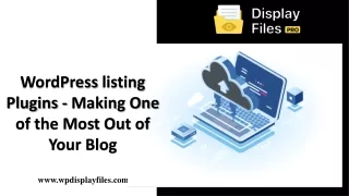 wordpress listing plugins making one of the most