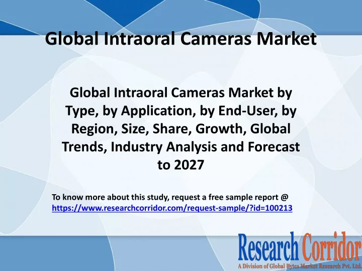 global intraoral cameras market