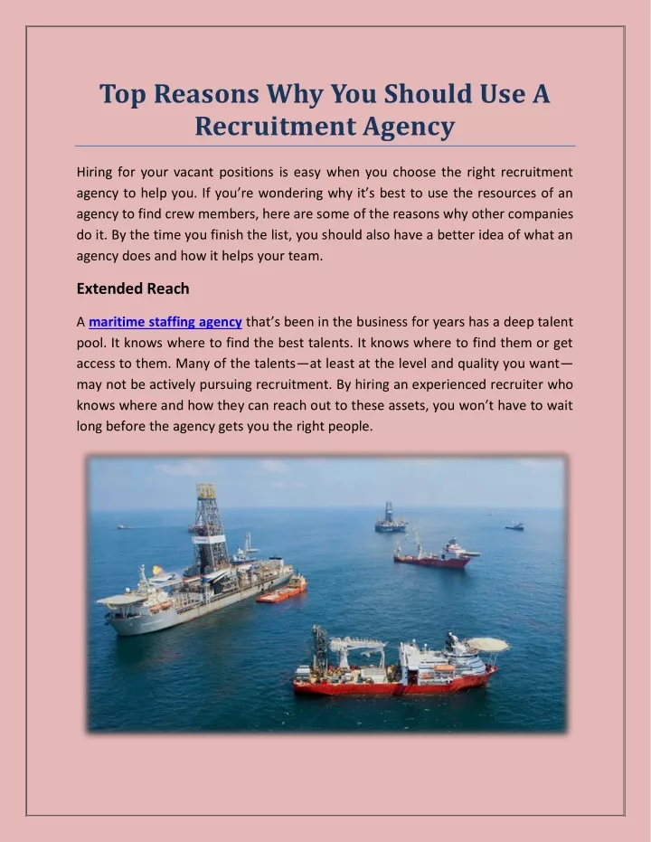 top reasons why you should use a recruitment