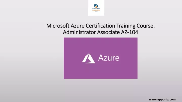 microsoft azure certification training course administrator associate az 104